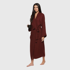 Womens 4 Layer Gauze Bath Robes