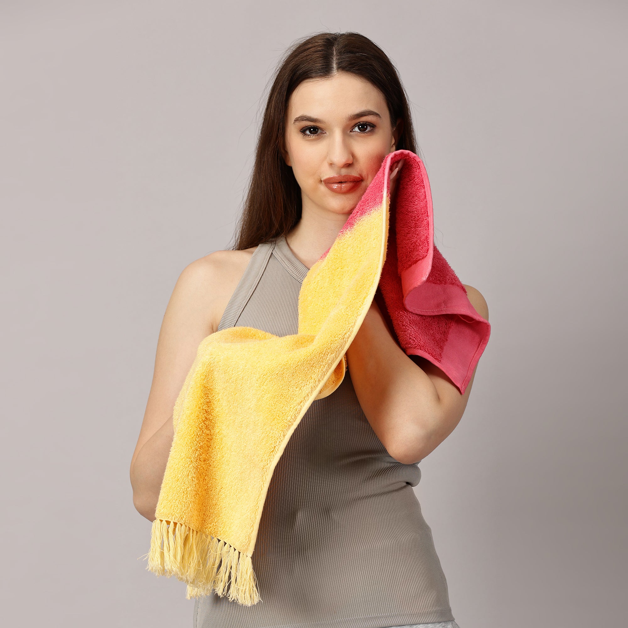 Super Soft Terry Bath Towel and Face Towel Set for Men and Women