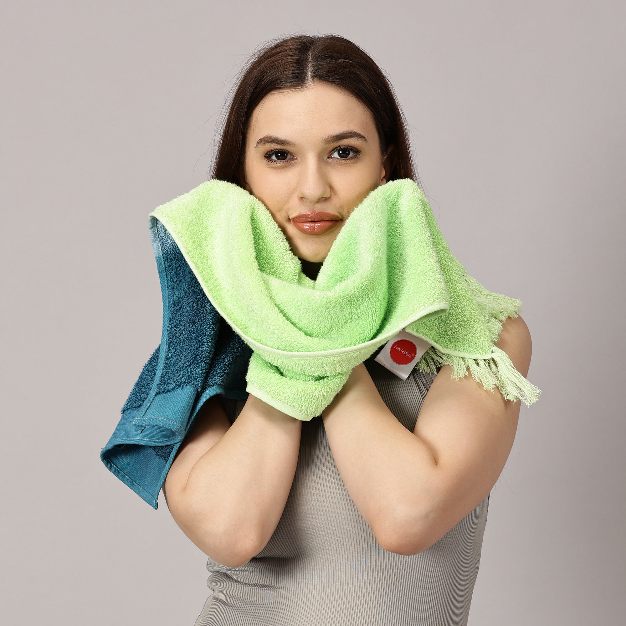 Super Soft Terry Bath Towel and Face Towel Set for Men and Women