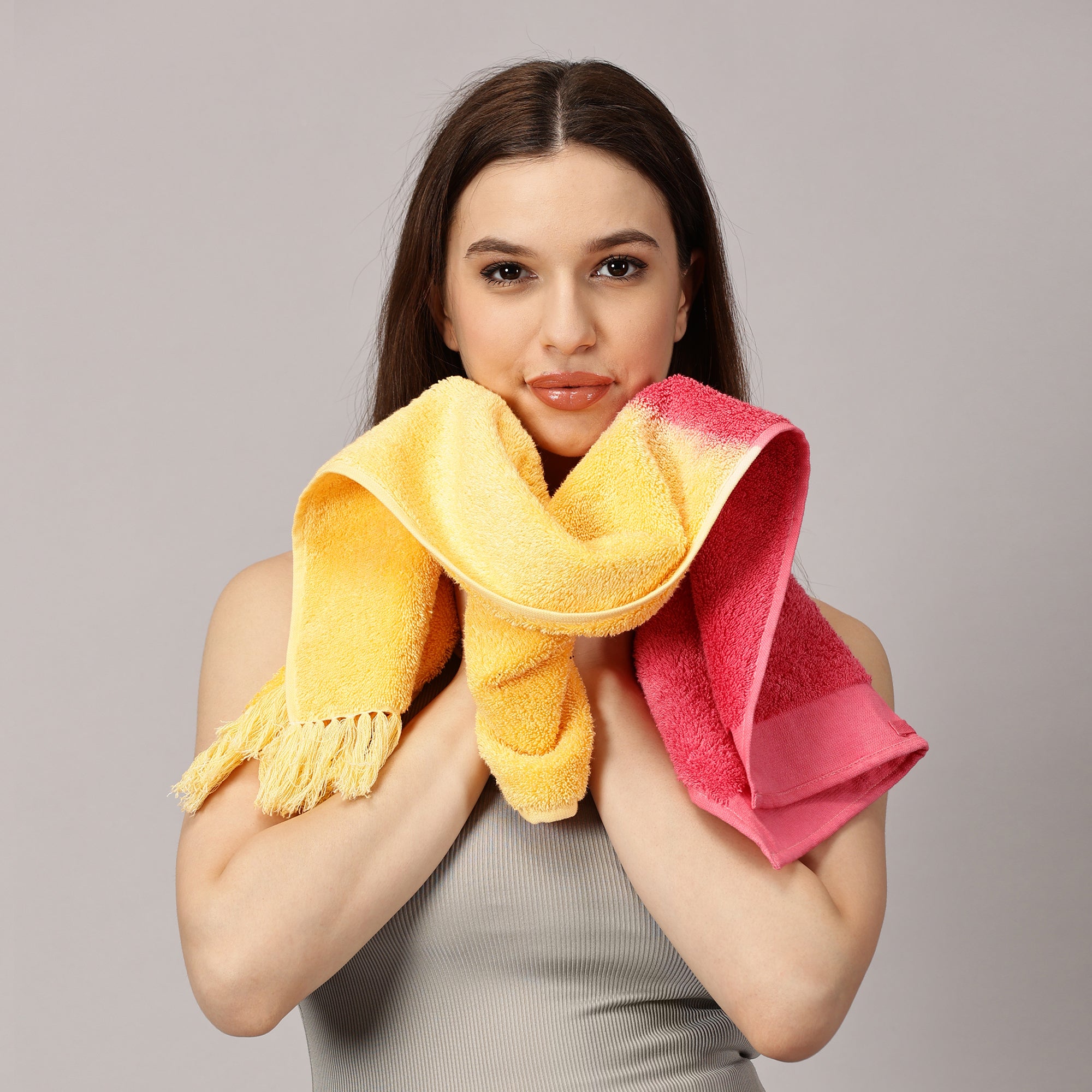 Super Soft Terry Bath Towel and Face Towel Set for Men and Women