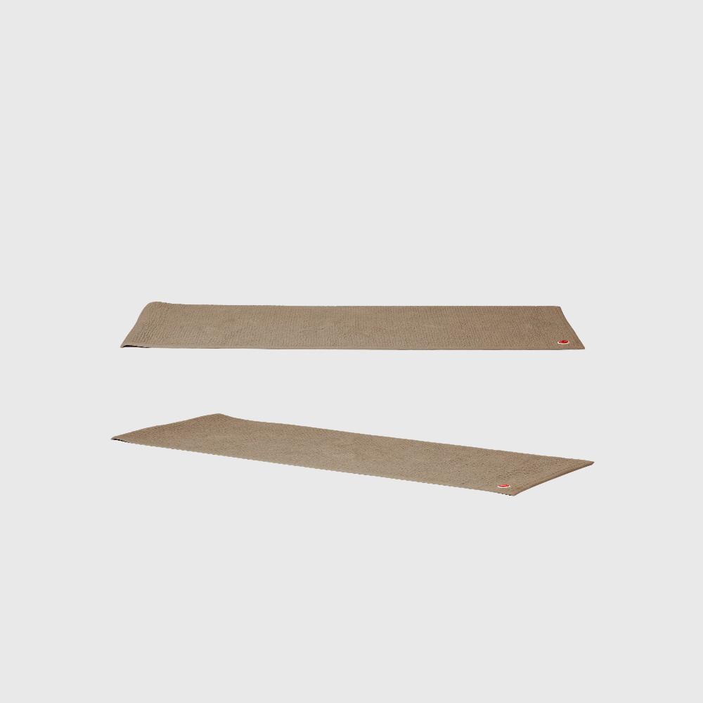 100% Cotton Yoga Mat With Anti Slip Bottom Natural Rubber