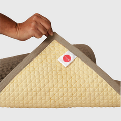 100% Cotton Yoga Mat With Anti Slip Bottom Natural Rubber