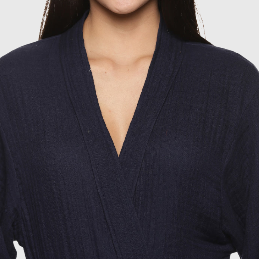 Womens 4 Layer Gauze Bath Robes