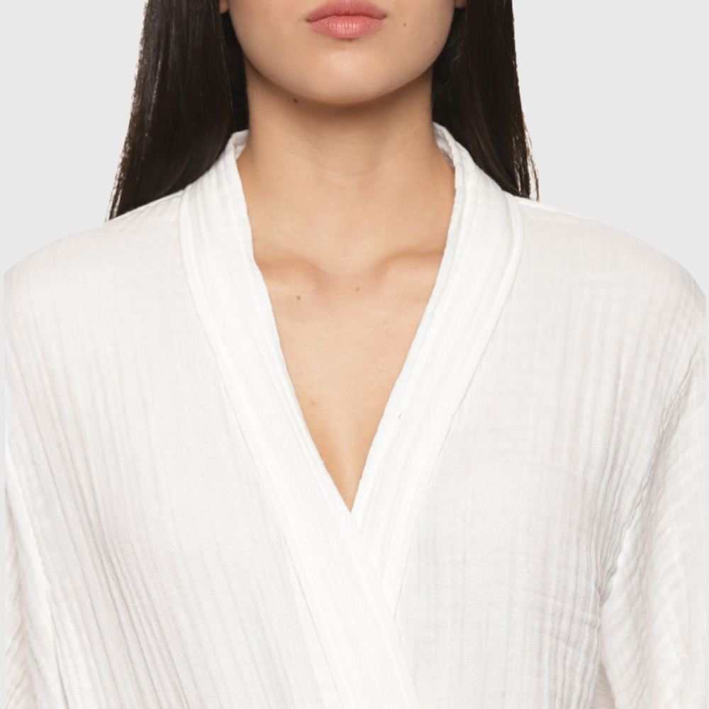 Womens 4 Layer Gauze Bath Robes