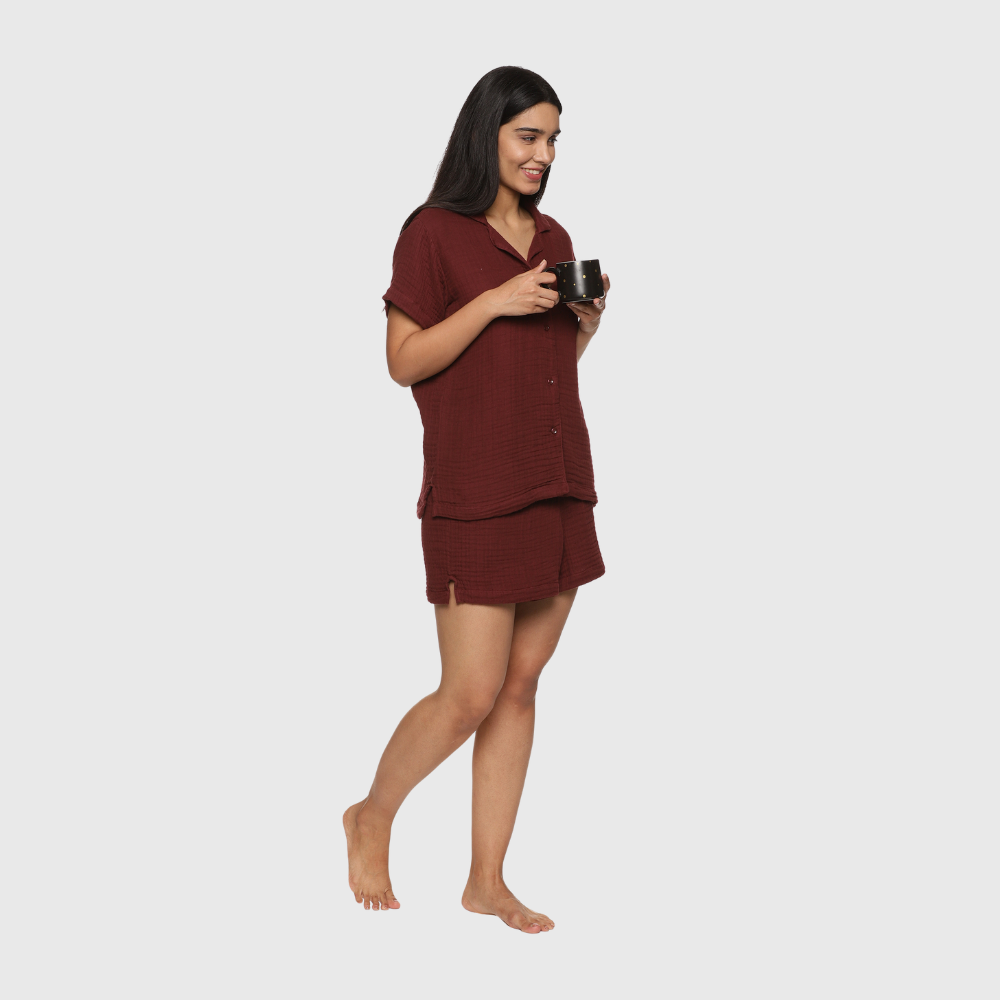 Pajama Top and Shorts