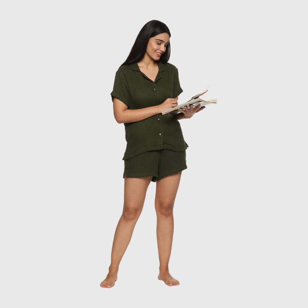 Pajama Top and Shorts