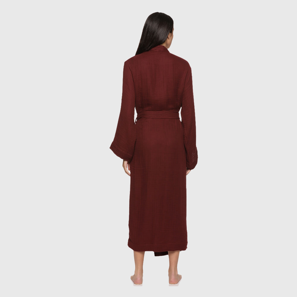 Womens 4 Layer Gauze Bath Robes